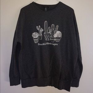 “Beautiful Minds Inspire” Oversized Sweater